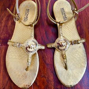 Michael Kors Gold Sandals